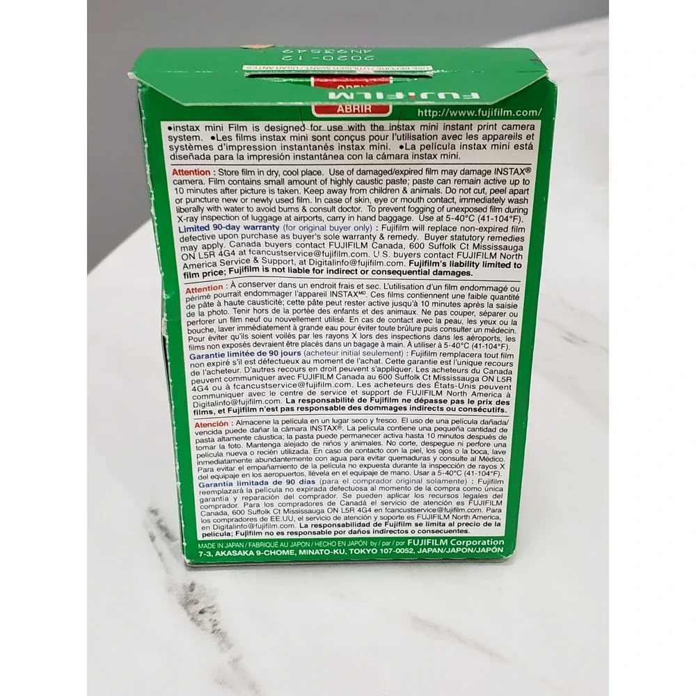 Fujifilm INSTAX Mini Instant Film (Rainbow) - 10 Sheets Sealed EXP 2020